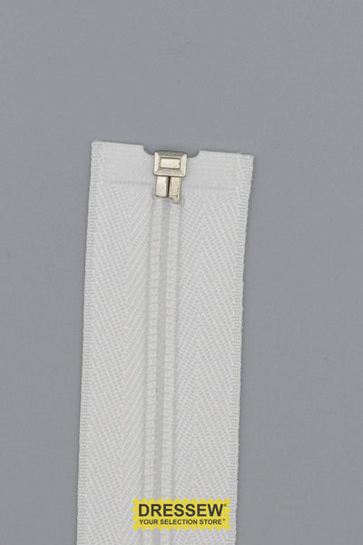 #5 Medium Coil Separating Zipper 65cm (26") White
