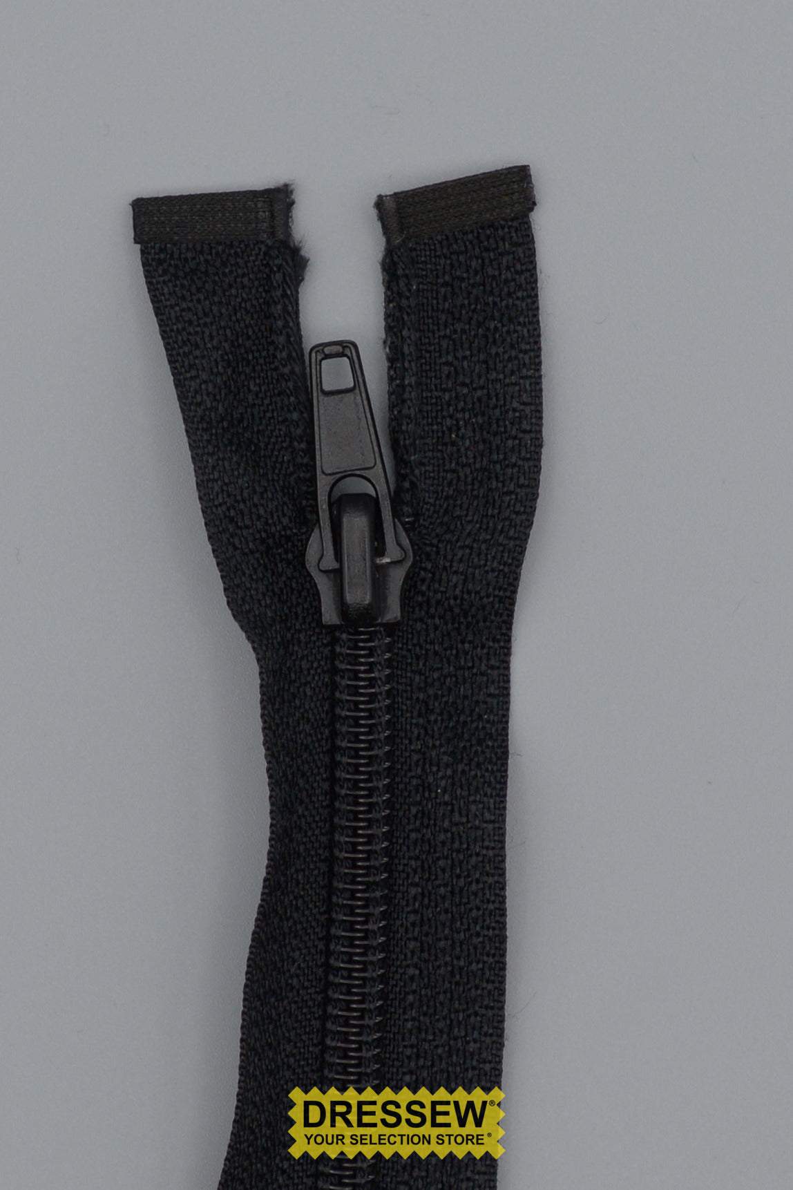 #5 Medium Coil Separating Zipper 80cm (32") Black