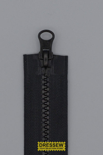 #5 Medium Vislon 2-Way Separating Zipper 100cm (40") Black