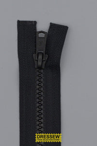 #5 Medium Vislon 2-Way Separating Zipper 100cm (40") Black