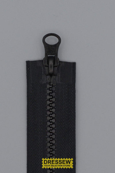 #5 Medium Vislon 2-Way Separating Zipper 105cm (42") Black