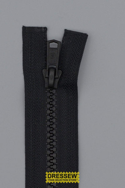 #5 Medium Vislon 2-Way Separating Zipper 85cm (34") Black