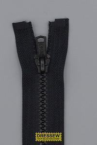 #5 Medium Vislon Separating Zipper 60cm (24") Black