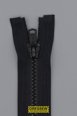 #5 Medium Vislon Separating Zipper 60cm (24") Black