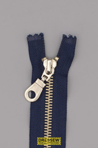 #5 Metal Closed End Zipper 18cm (7") Navy