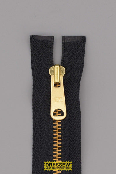 #5 Metal Separating Zipper 40cm (16") Black