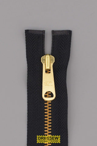 #5 Metal Separating Zipper 40cm (16") Black