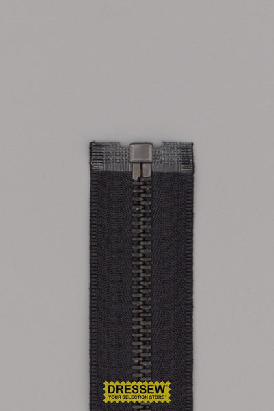 #5 Metal Separating Zipper 60cm (24") Black