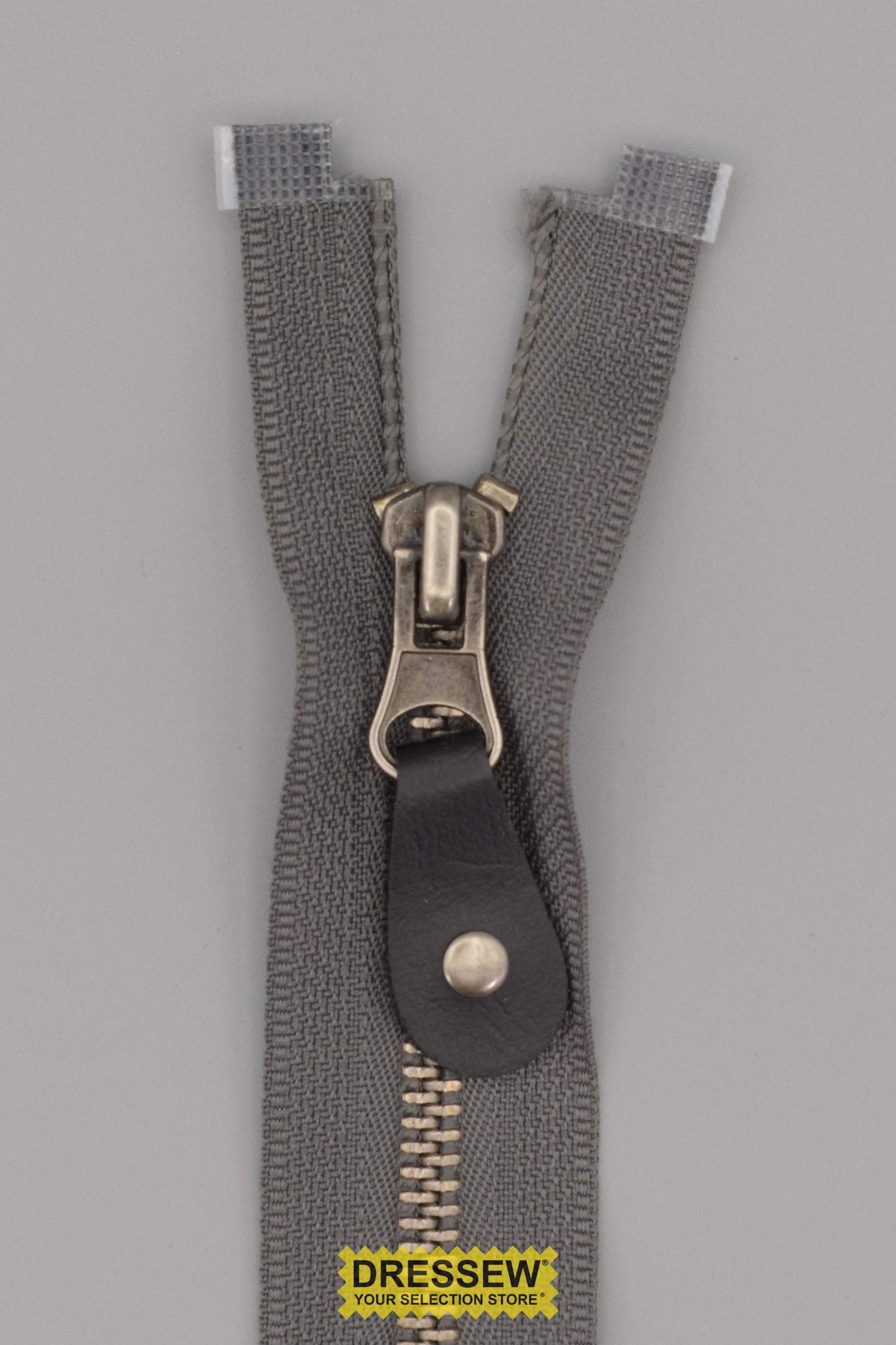 #5 Metal Separating Zipper 65cm (26") Dark Grey