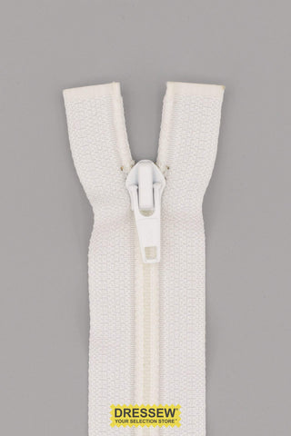 #5 Separating Zipper 63cm (25") White