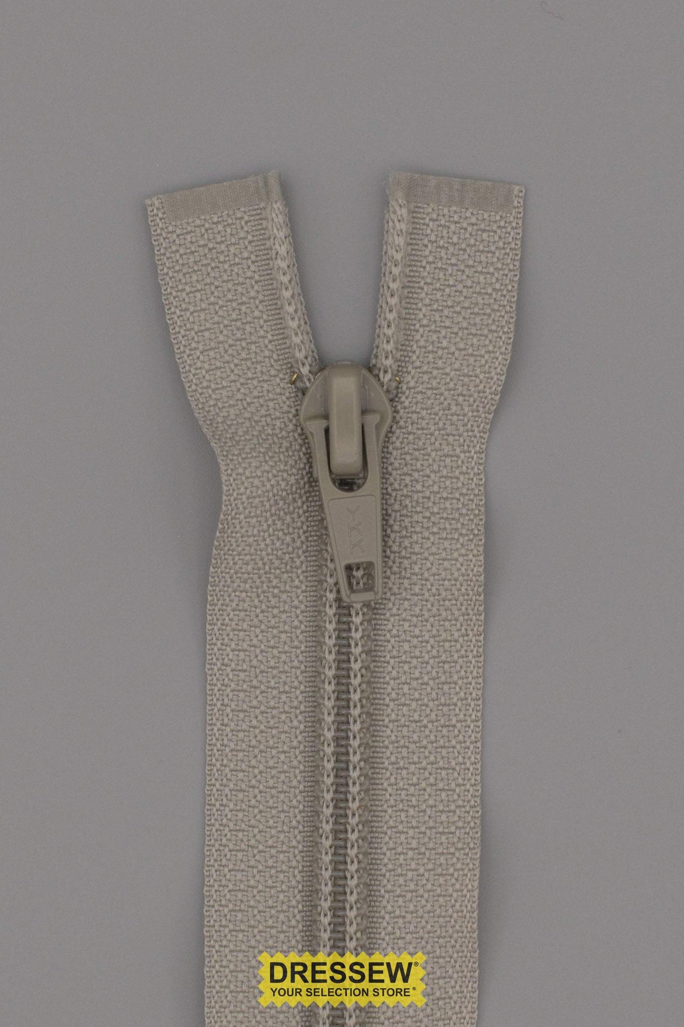 #5 Separating Zipper 65cm (26") Smoke Grey