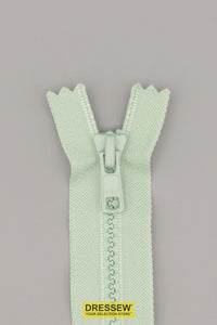 #5 Vislon Closed End Zipper 25cm (10") Light Mint