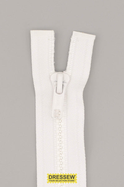 #5 Vislon Separating Zipper 33cm (13") White