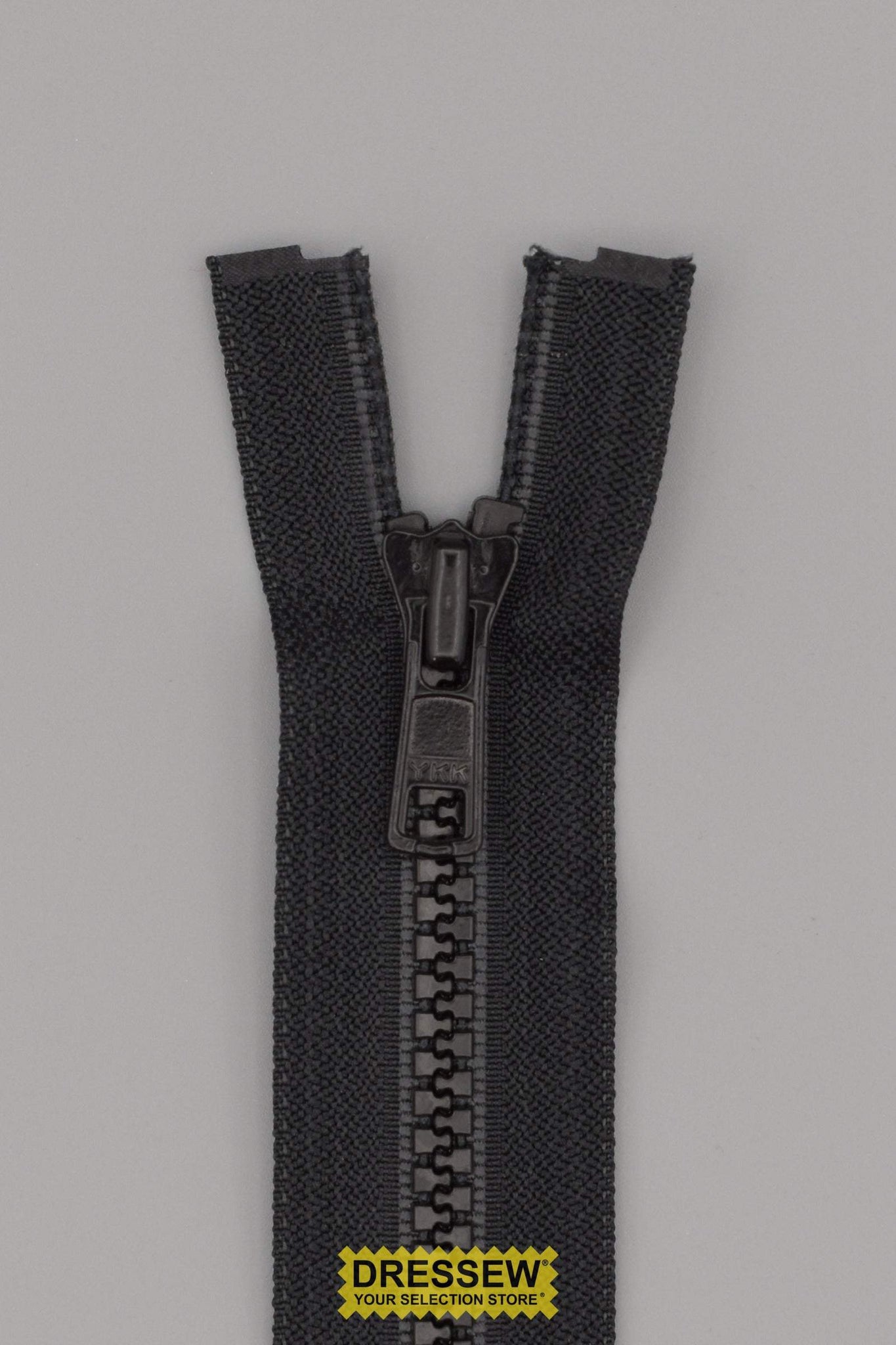 #5 Vislon Separating Zipper 48cm (19") Black