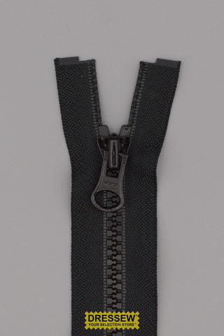 #5 Vislon Separating Zipper 50cm (20") Black