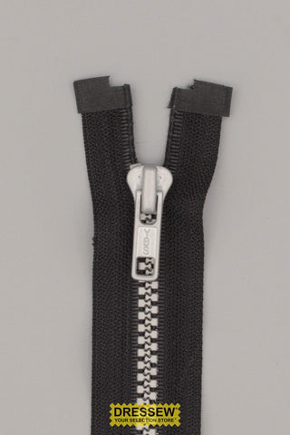 #5 Vislon Separating Zipper 68cm (27") Black / Silver