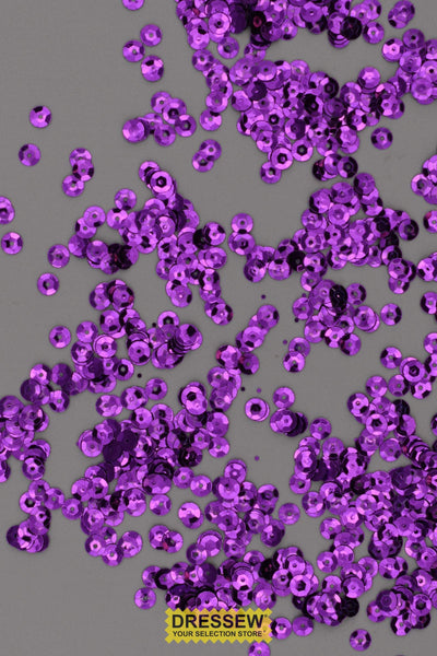 5mm Cup Sequins Purple