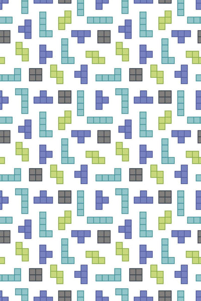 80's Arcade Blocks White / Multi