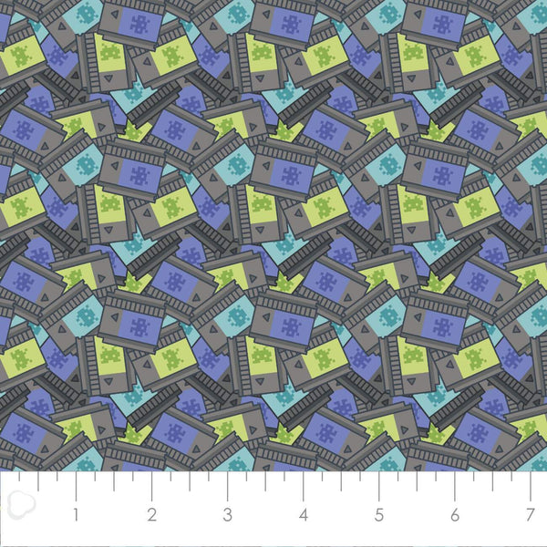 80's Arcade Game Cartridges Grey / Multi