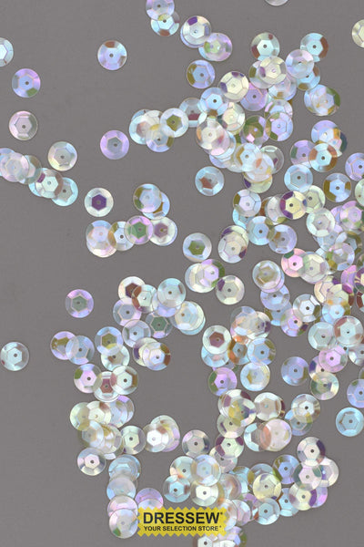 8mm Cup Sequins Crystal Iris