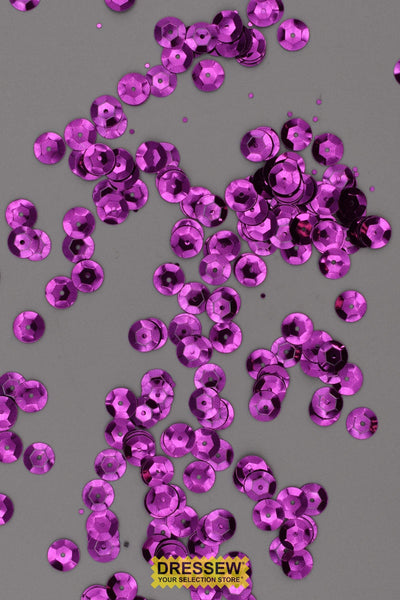 8mm Cup Sequins Purple