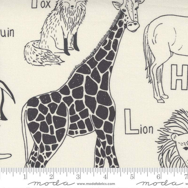 ABC XYZ Animal Kingdom By Stacy Iest Hsu For Moda Cream