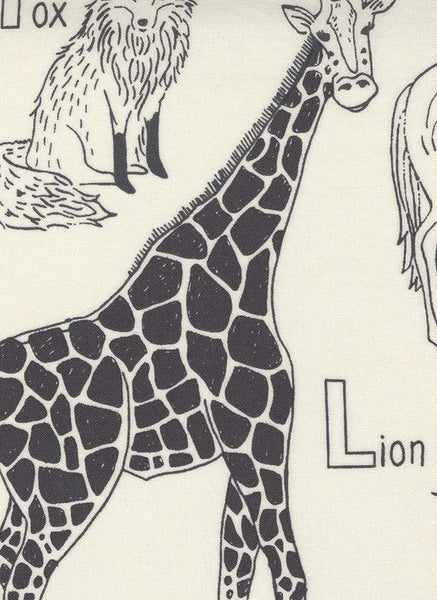 ABC XYZ Animal Kingdom By Stacy Iest Hsu For Moda Cream