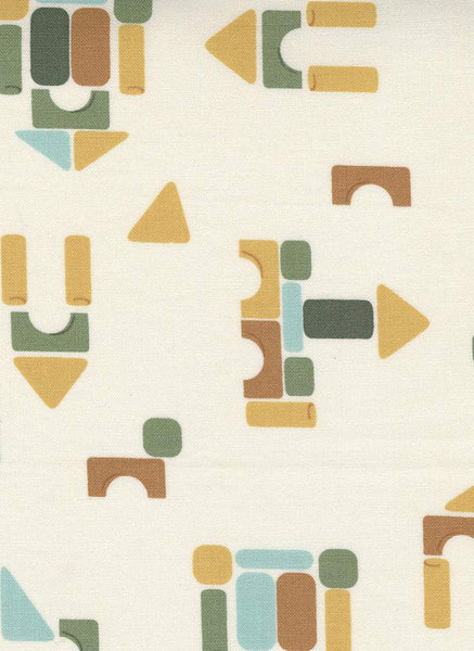 ABC XYZ Wood Block By Stacy Iest Hsu For Moda Cream