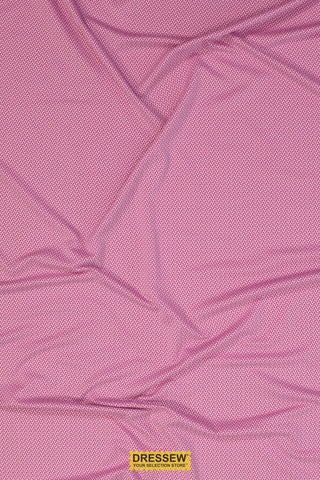 Abstract Diamond Knit Fuchsia / White