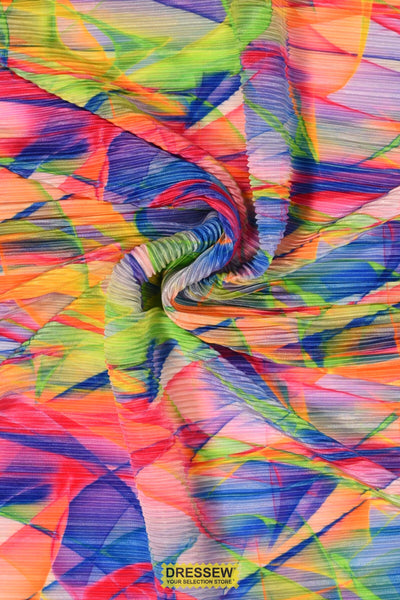 Abstract Pleated Knit Multi