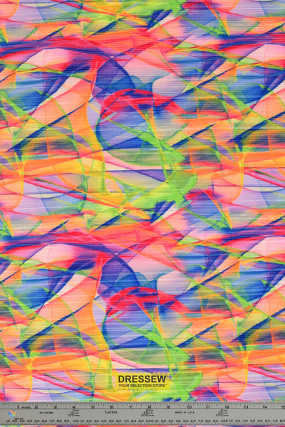 Abstract Pleated Knit Multi