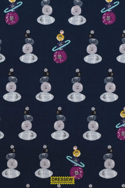 Across The Universe Dark Side of the Moon Cotton + Steel Dark Teal Neon