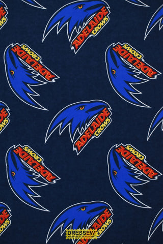 Adelaide Crows Flannelette Print Navy / Multi