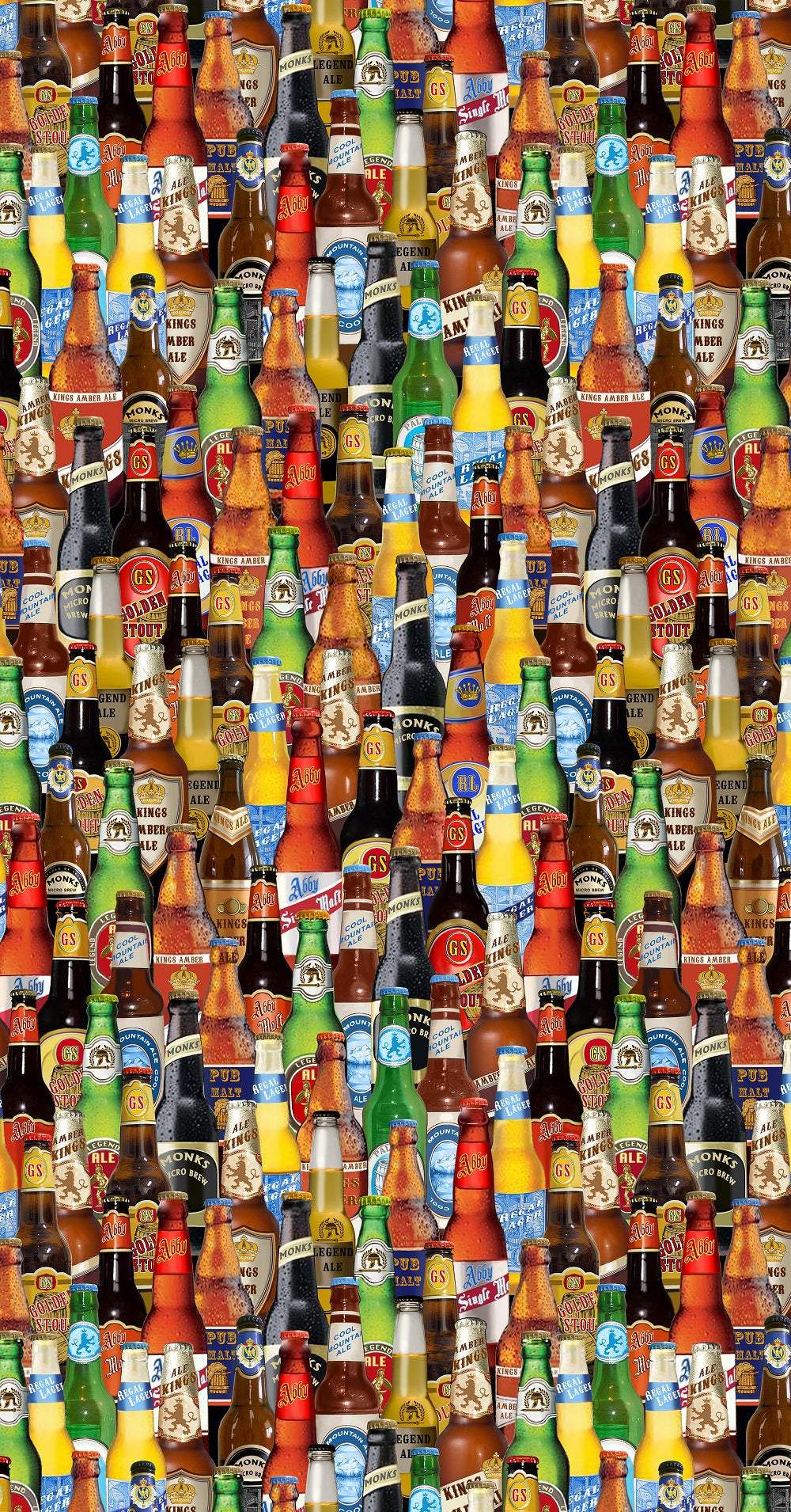 Ale House Digital Beer Bottles By Kanvas Studio For Benartex Digital Multi