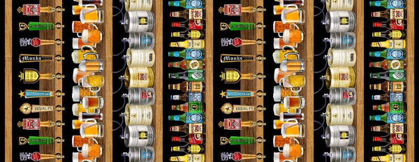 Ale House Digital Stripe By Kanvas Studio For Benartex Digital Black / Multi