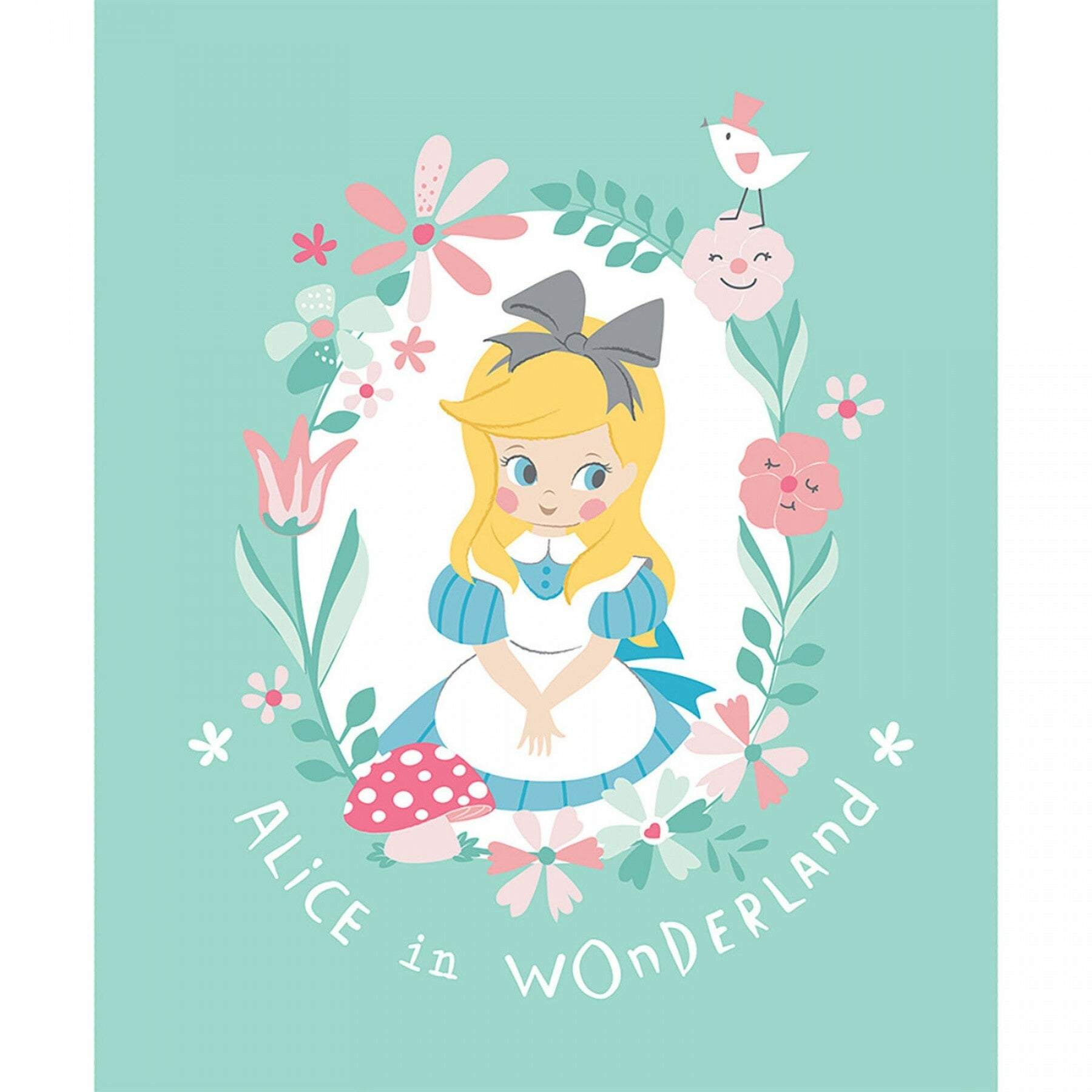 Alice In Wonderland - Alice In Wonderland Panel Aqua