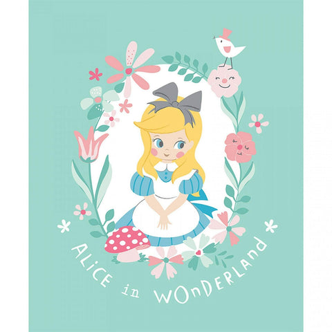 Alice In Wonderland - Alice In Wonderland Panel Aqua