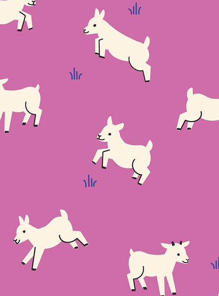 Animal Animal Baby Goats By Ruby Star Society For Moda Heliotrope