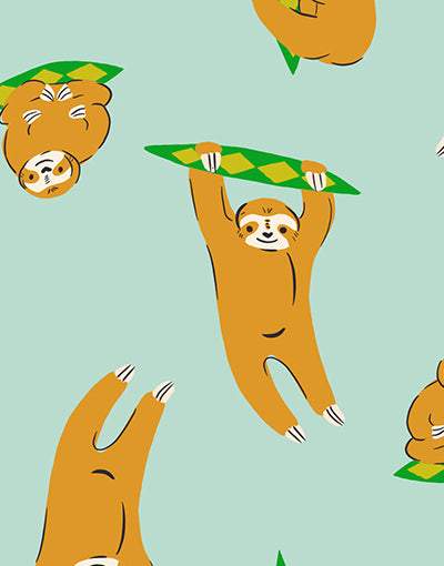Animal Animal Sloths By Ruby Star Society For Moda Minty