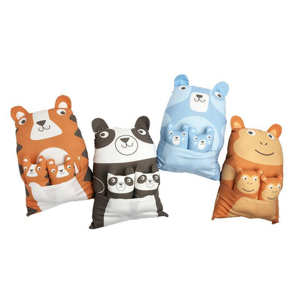 Animal Park Fun Stuffies Panel By Stacy Iest Hsu For Moda Multi