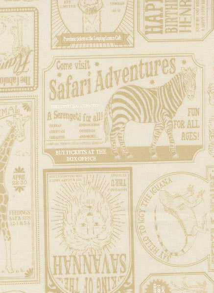 Animal Park Fun Vintage Zoo By Stacy Iest Hsu For Moda Dove / Natural