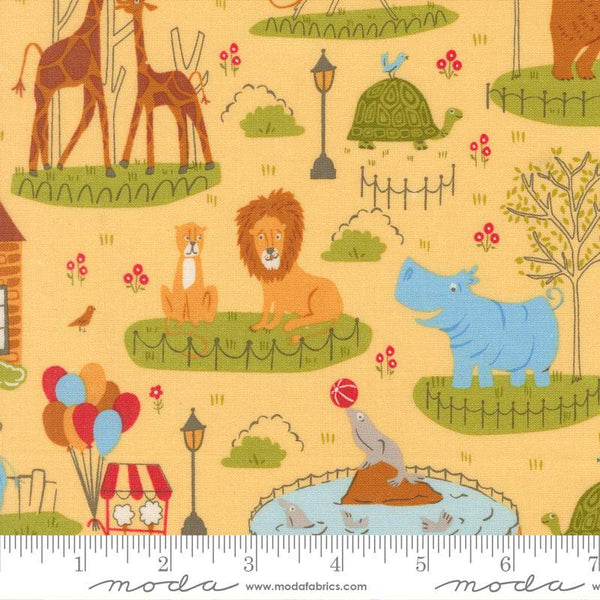 Animal Park Fun Zoo Animals By Stacy Iest Hsu For Moda Banana