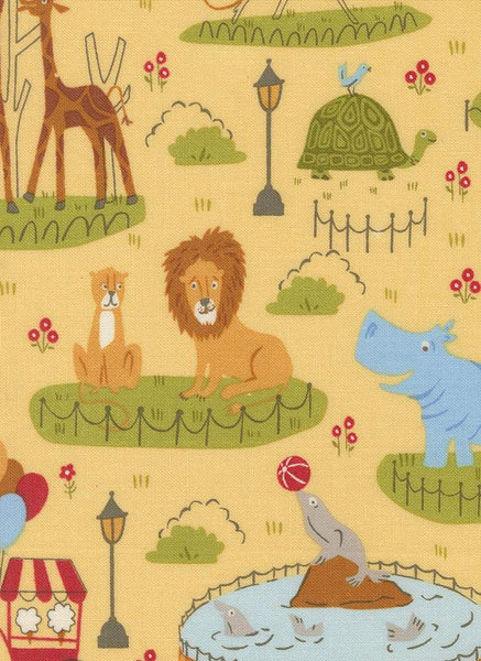 Animal Park Fun Zoo Animals By Stacy Iest Hsu For Moda Banana