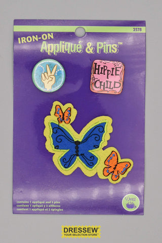 Applique & Pins Butterflies