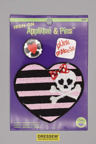 Applique & Pins Punk Princess