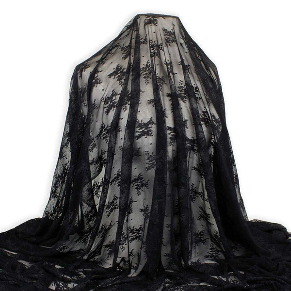 Ashley Stretch Lace Black