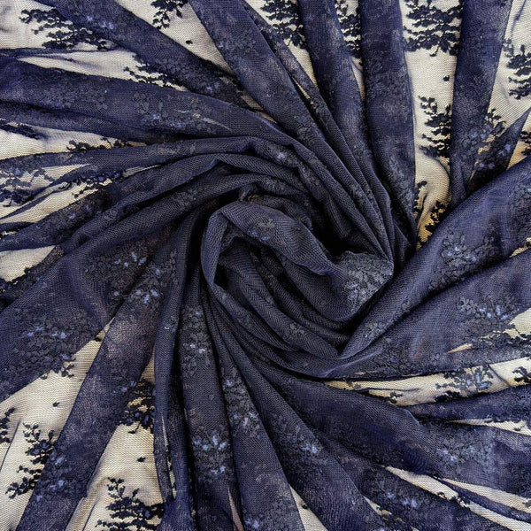 Ashley Stretch Lace Navy
