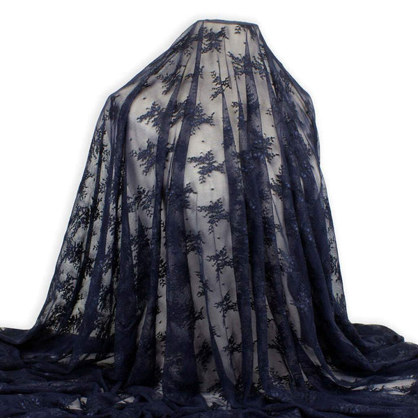Ashley Stretch Lace Navy