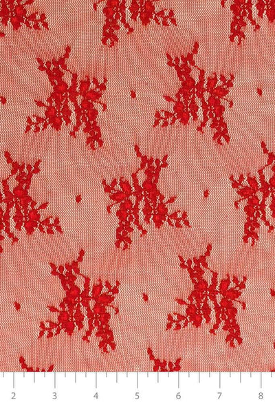 Ashley Stretch Lace Red