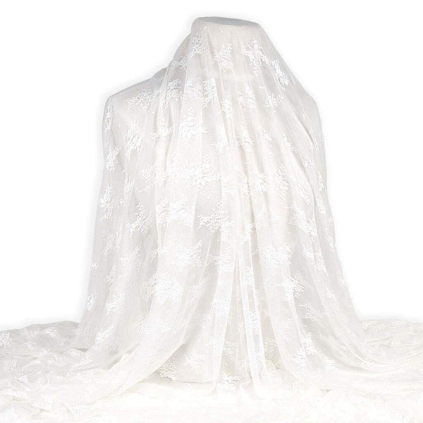 Ashley Stretch Lace White